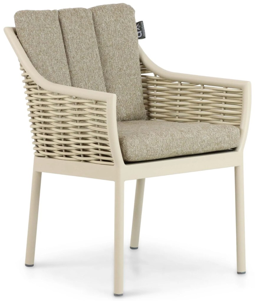 Tuinset 4 personen 180 cm Aluminium/Wicker Taupe Apple Bee Milou/Milou