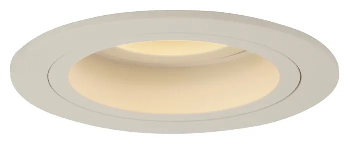 Set van 6 Moderne inbouwspot beige GU10 50mm draai- en kantelbaar - Chuck
