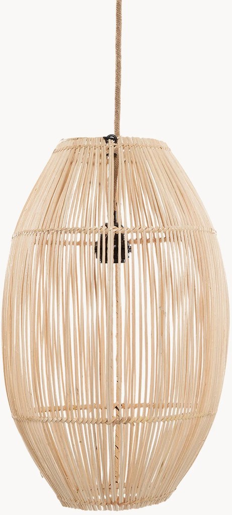 Handgeweven rotan hanglampkap Zuri