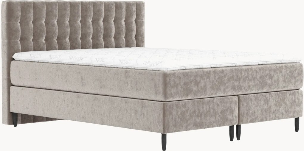 Handgemaakte fluwelen divan bed Sorrento, H4