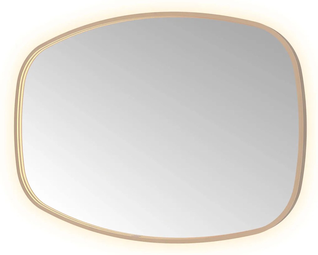 Hotbath &More Contour spiegel deens ovaal 80x120cm geborsteld koper PVD