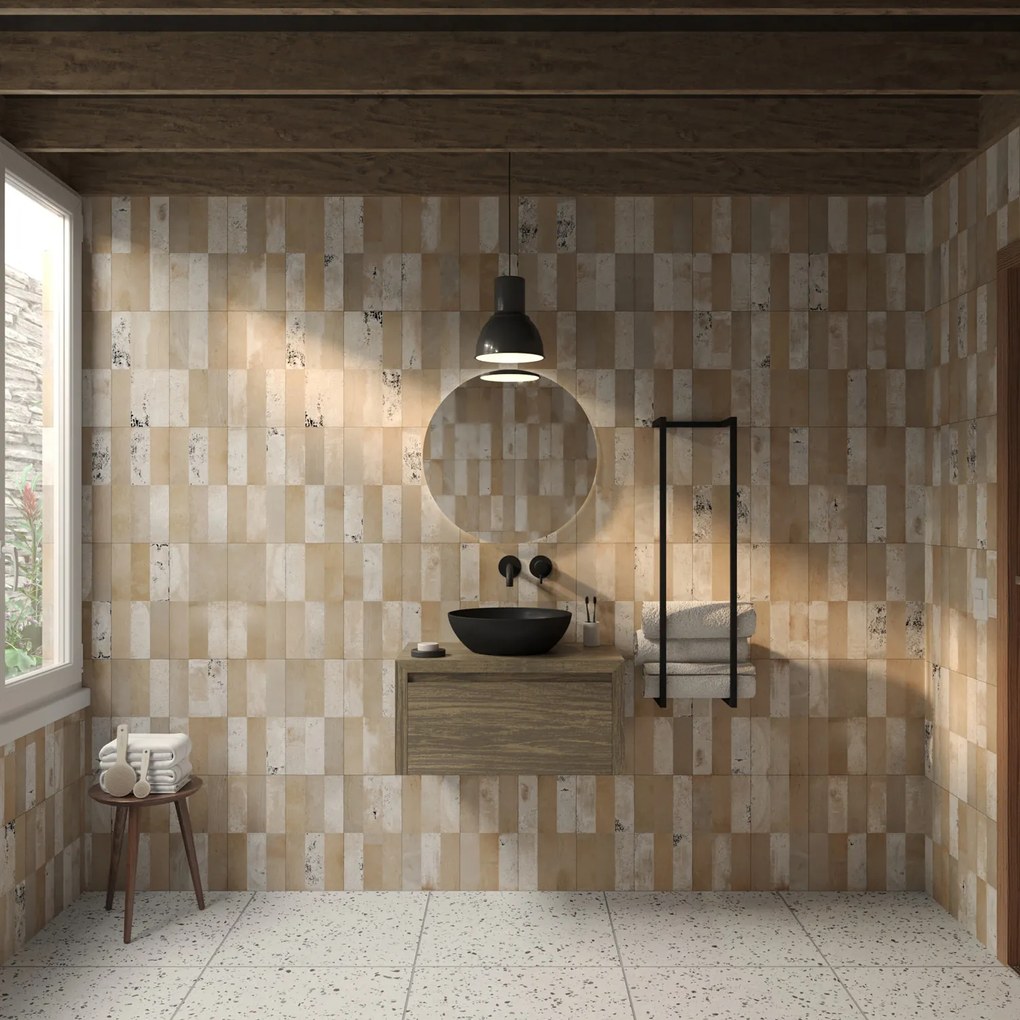 Gliss Design Ares badmeubel 60cm ash gray met zwarte waskom