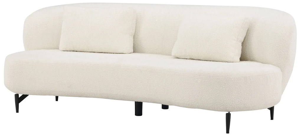 Jörn Luis Sofa - 2,5-Zitsbank - Wit Boucle / Teddy Stof - Jorn