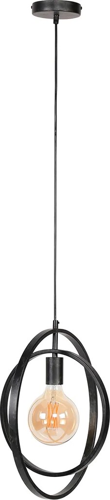 Cirkel Hanglamp Metaal Zwart