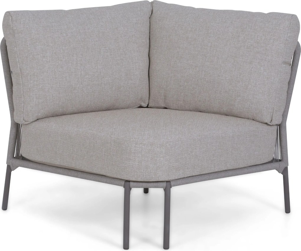 Hoek loungeset 5 personen Rope Grijs  4 Seasons Outdoor Florence/Miyora