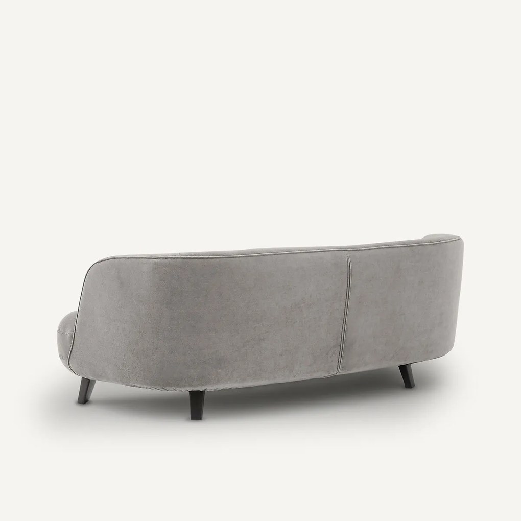 3-zitsbank, stonewashed fluweel, Rosebury, ontwerp Emmanuel Gallina