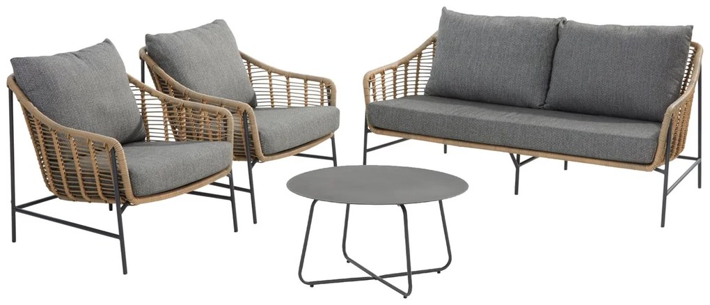 4 Seasons Outdoor Timor loungeset met Dali tafel *** SALE ***  Loungeset    beige weerbestendig