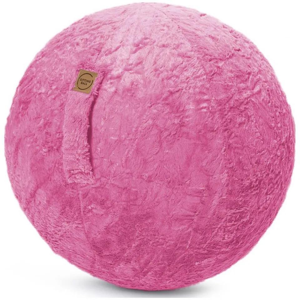 Sitting Ball Zitbal Fluffy 65 cm - Pink