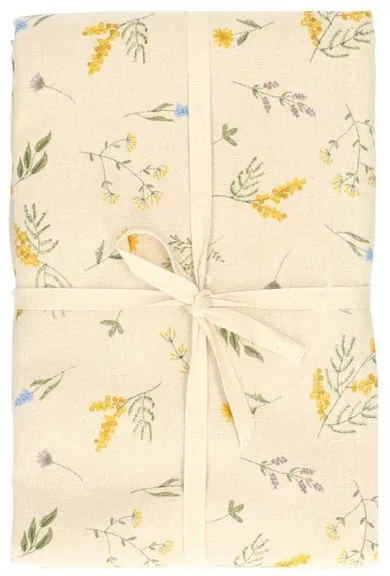 Tafelkleed, GOTS bio-katoen, mimosa,Ø180 cm