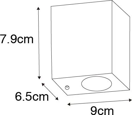 Moderne wandlamp antiek goud IP44 - Baleno