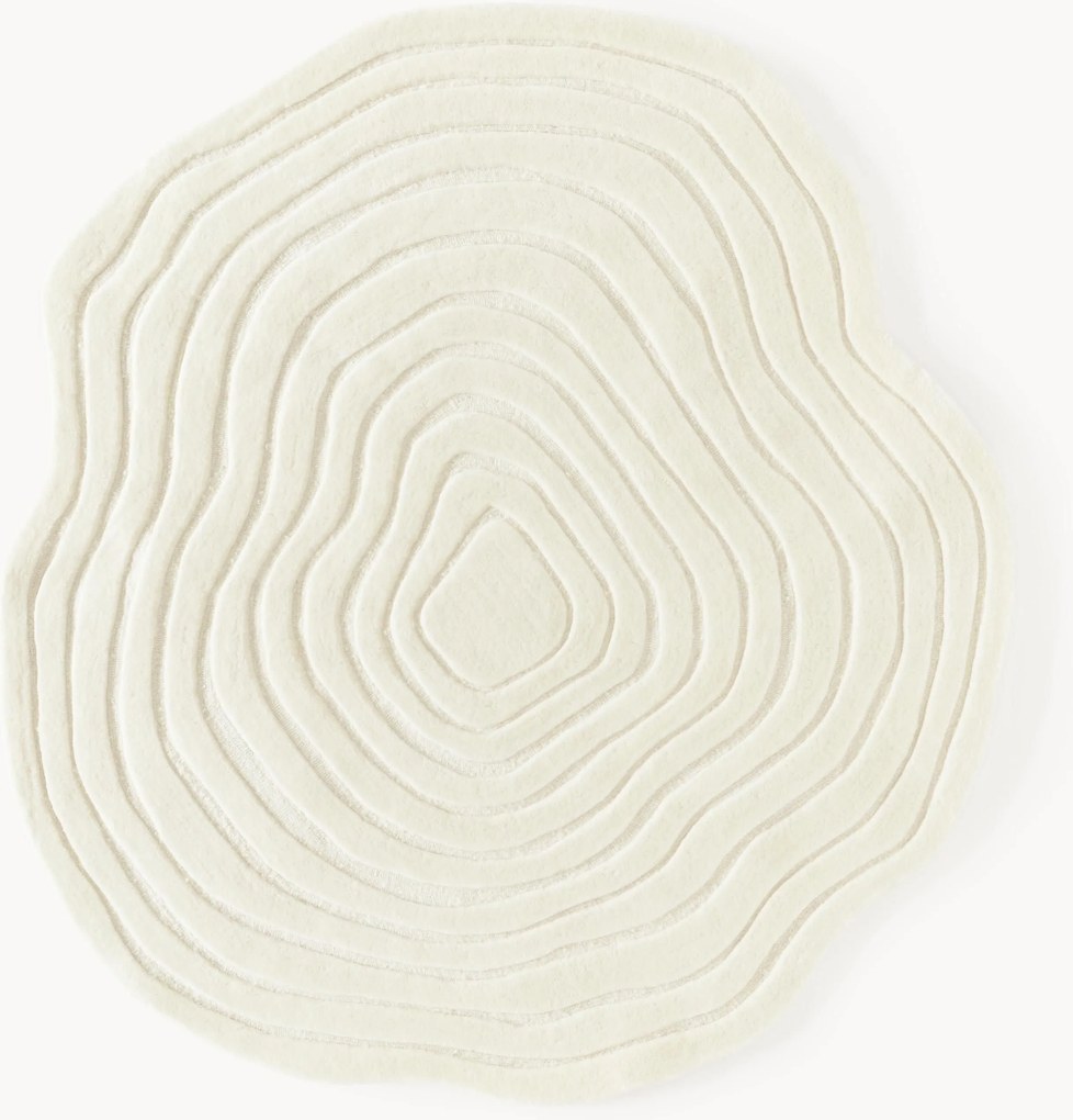 Handgetuft wollen vloerkleed Niria in organische vorm