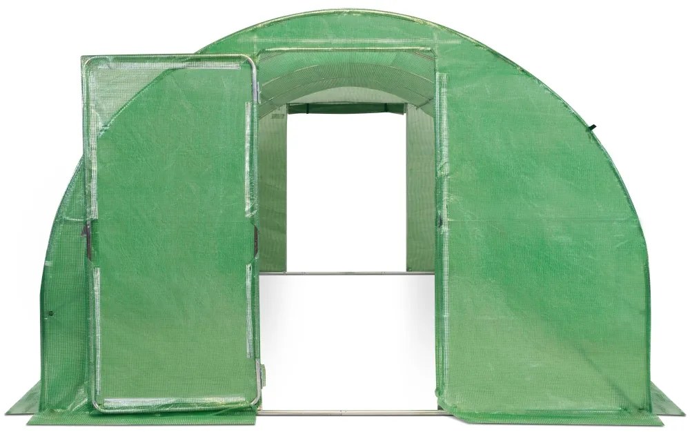 Folie tunnel met metalen frame 3x6m Garden Point groen met deur