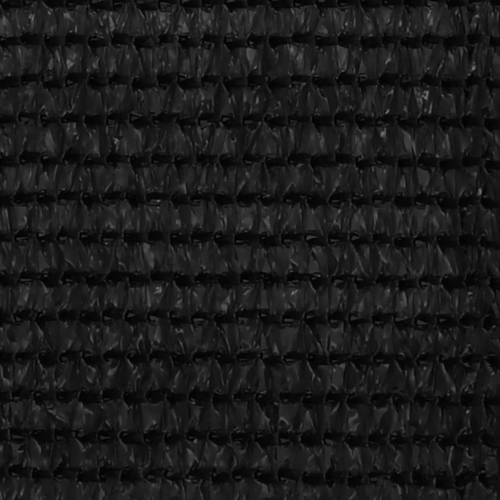 vidaXL Balkonscherm 90x600 cm HDPE zwart