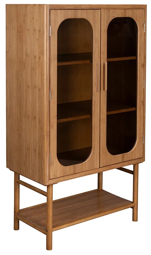 Dutchbone Caroun Bamboe Kast Retro Design - 70x38x125cm.