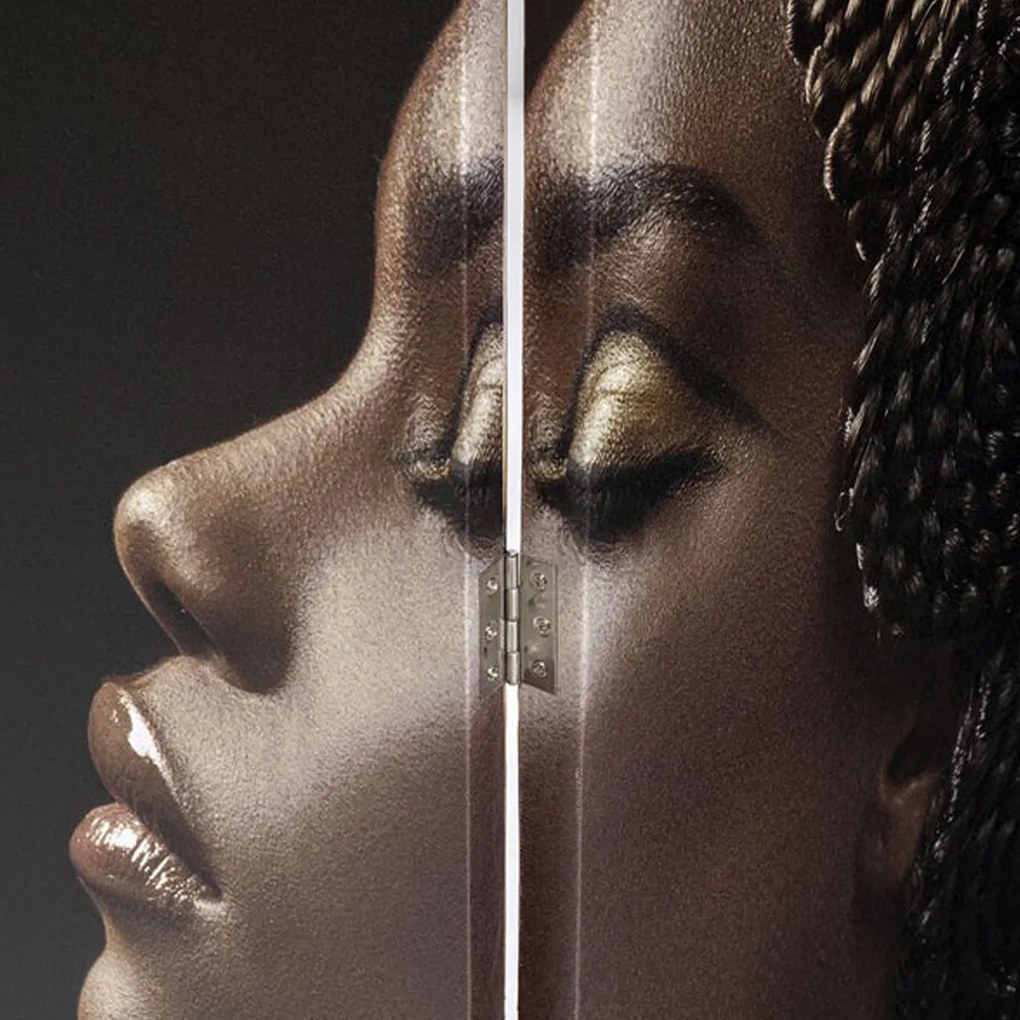 Kare Design Royal Headdress Vs Snake Girl Kamerscherm Dubbelzijdig Schilderij
