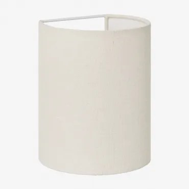 Kiraz Linnen Wandlamp ↔︎ 15 X ↑20 Cm & Linnen Wit - Sklum
