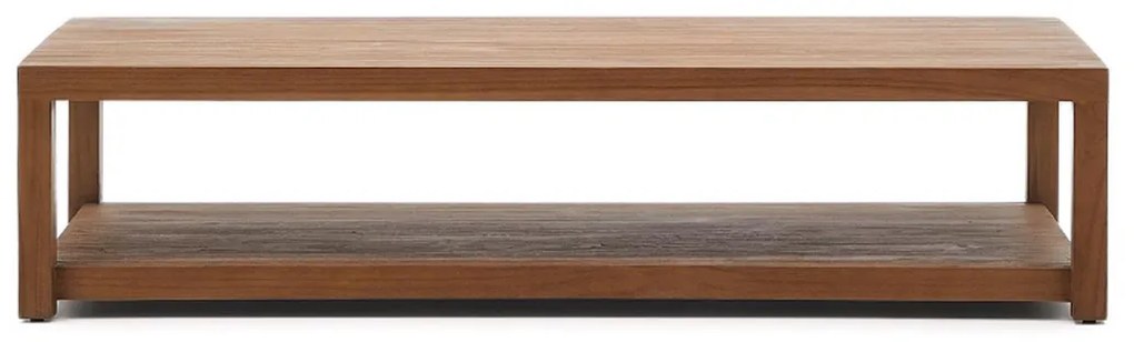 Kave Home Sashi Grote Salontafel Donker Teak Hout - 150 X 70cm.