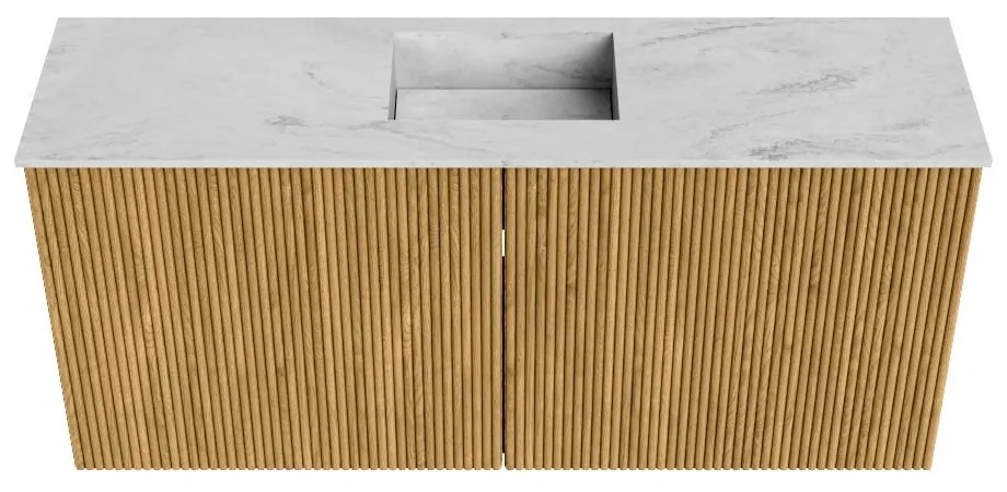 Mondiaz Joya DLux 90cm toiletmeubel oak met wastafel faye midden 1 kraangat opalo