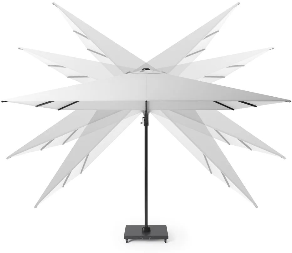 Platinum Voyager Vierkante Zweefparasol T2 2,7x2,7 m. - Manhattan Grey