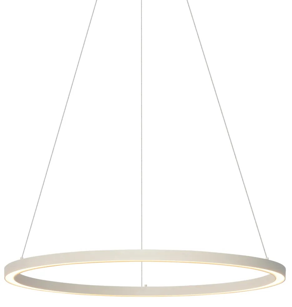 Design hanglamp beige 80cm incl. LED 3-staps dimbaar - Girello