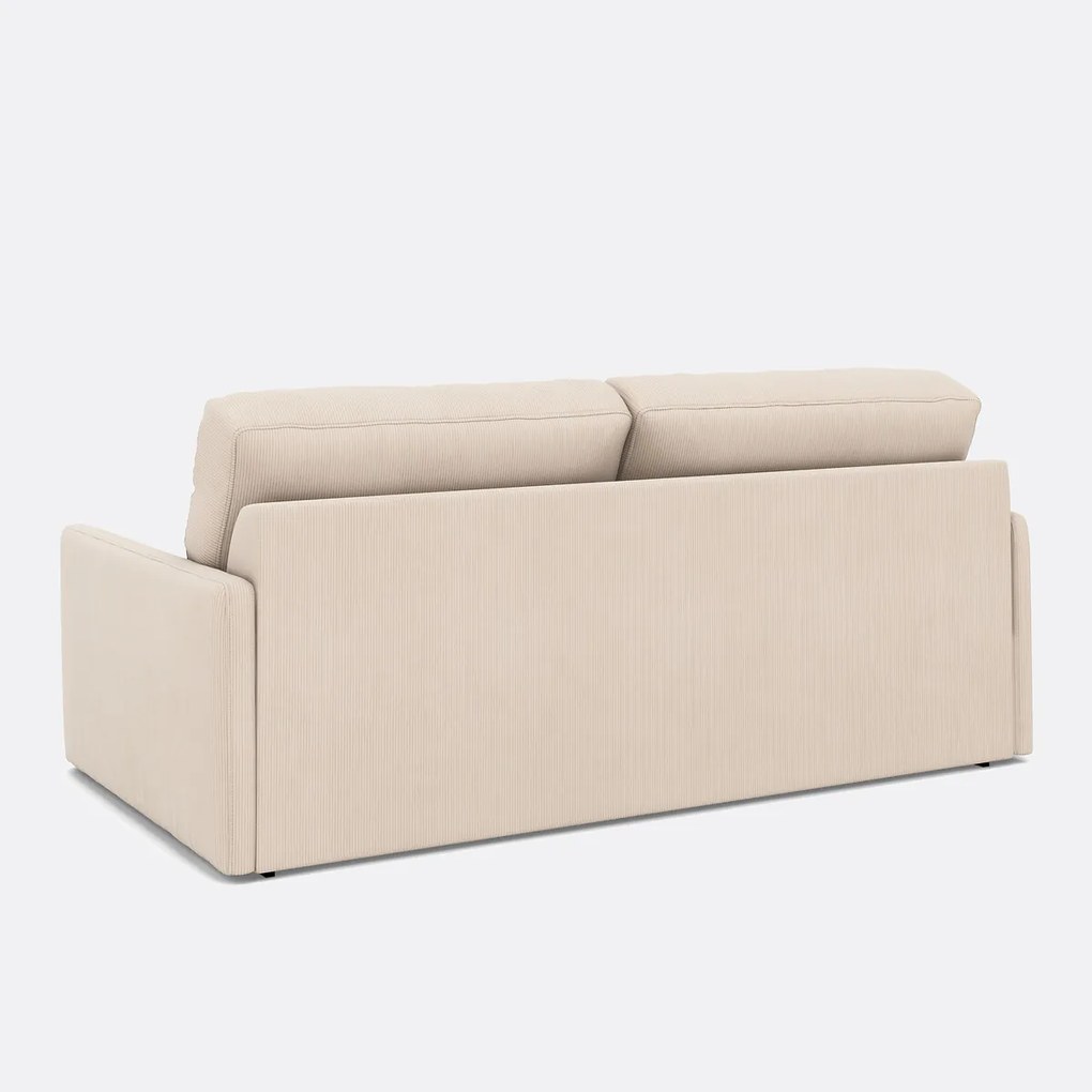 Slaapbank in ribfluweel, Comfort Bultex®, Marta