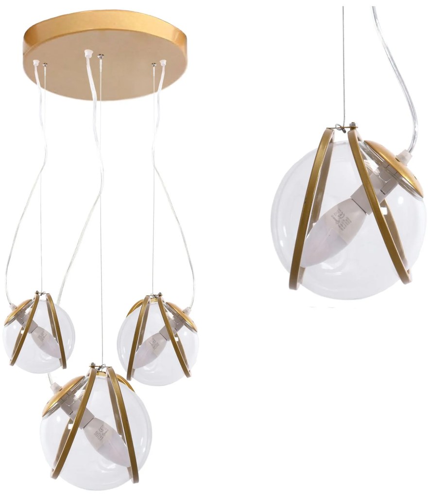 Hanglamp APP1091-3CP GOUD