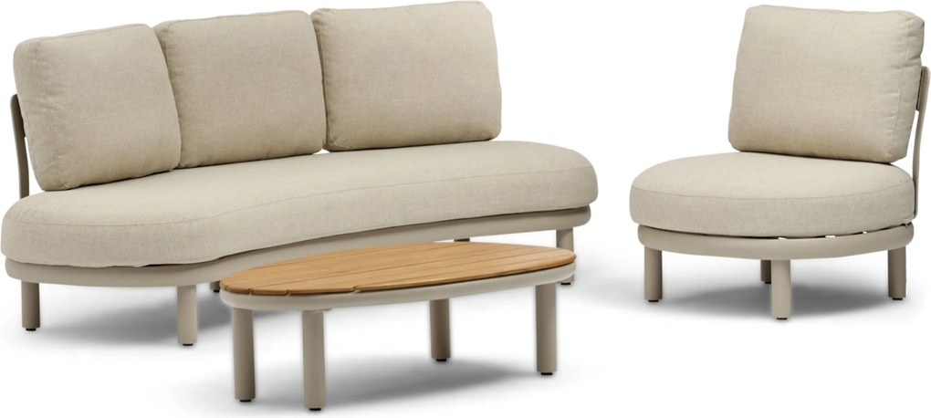 Stoel en Bank Loungeset 5 personen Rope Zand/Beige  Coco Almara