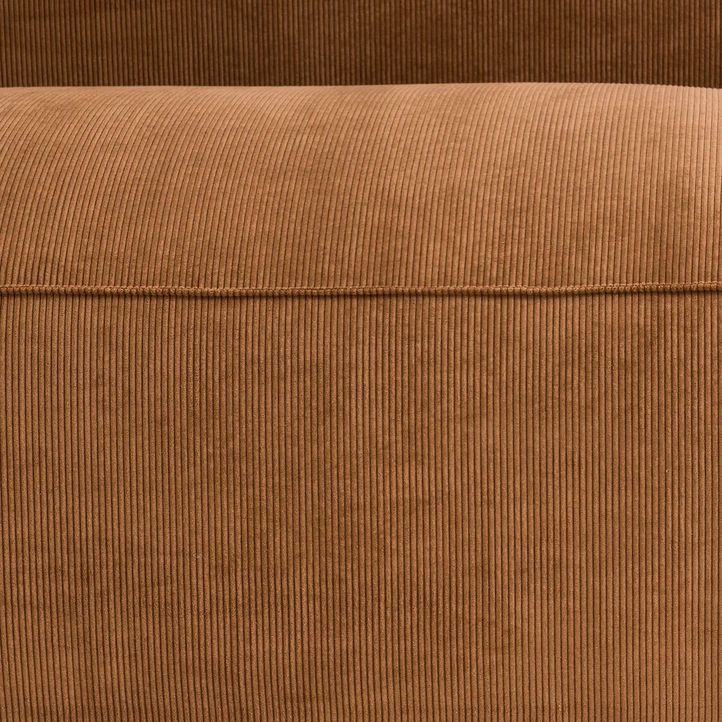 Element voor modulaire bank, 2-zit, in ribfluweel, Seven