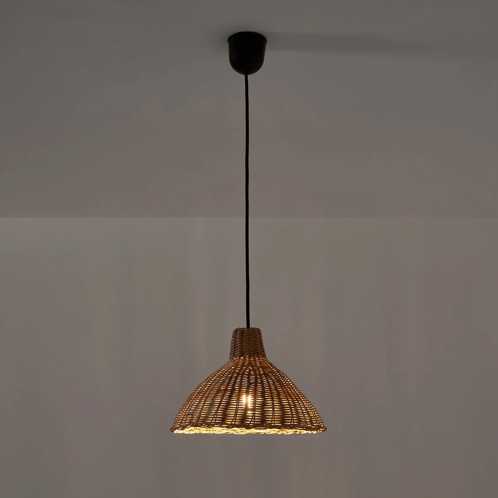 Hanglamp / handlamp in rotanØ26 cm, Alaya