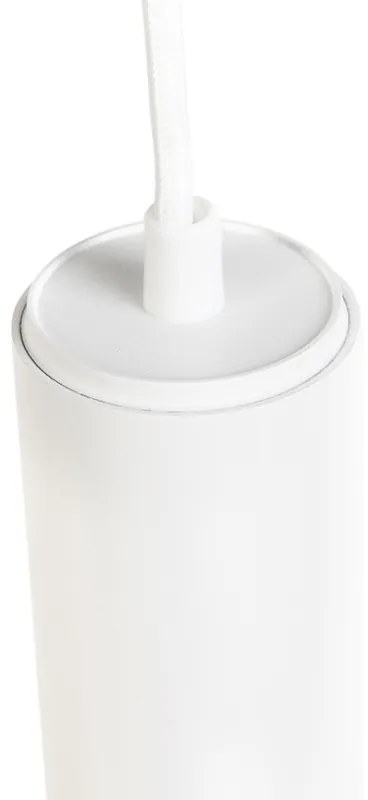 Design hanglamp wit GU10 50mm - Tuba small Design, Industriele / Industrie / Industrial, Modern GU10 cilinder / rond Binnenverlichting Lamp