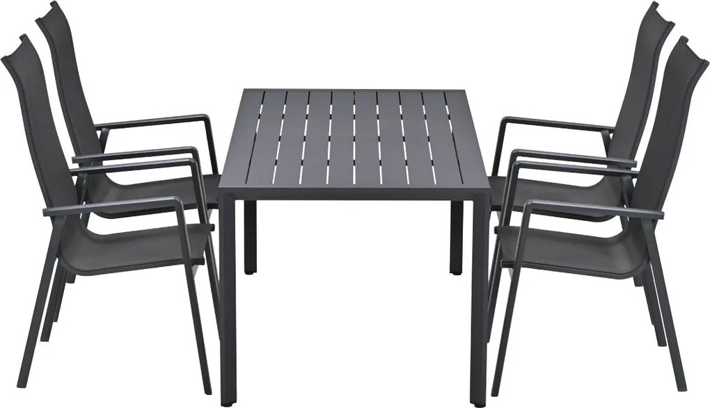 Garden Impressions Siena tuinset 5-delig - Kasper tuintafel 160x84 cm
