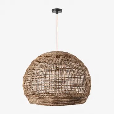 Udane Hangende Buitenplafondlamp Natuurlijk - Zwart & Ø80 Cm - ↑65 Cm Udane - Sklum