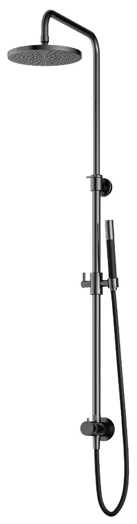 Hotbath Cobber M438 stortdouche met staafhanddouche en 20cm hoofddouche zwart chroom