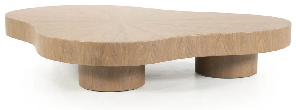 Grote Salontafel Organisch Lichtbruin - 150 X 110cm.