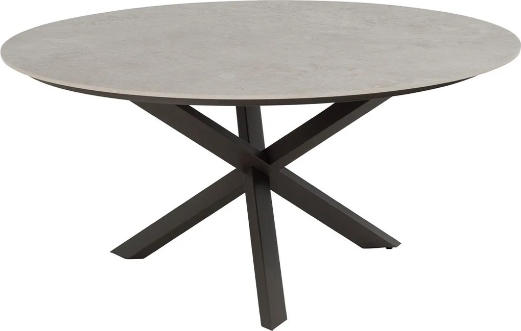 Taste by 4 Seasons Florence tuinset 7-delig - Prado tuintafel Ø160 cm - ceramic sabbia latte