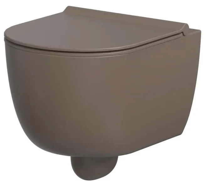 Xenz Gio randloos toilet 52cm met vortexspoeling en zitting coffee mat