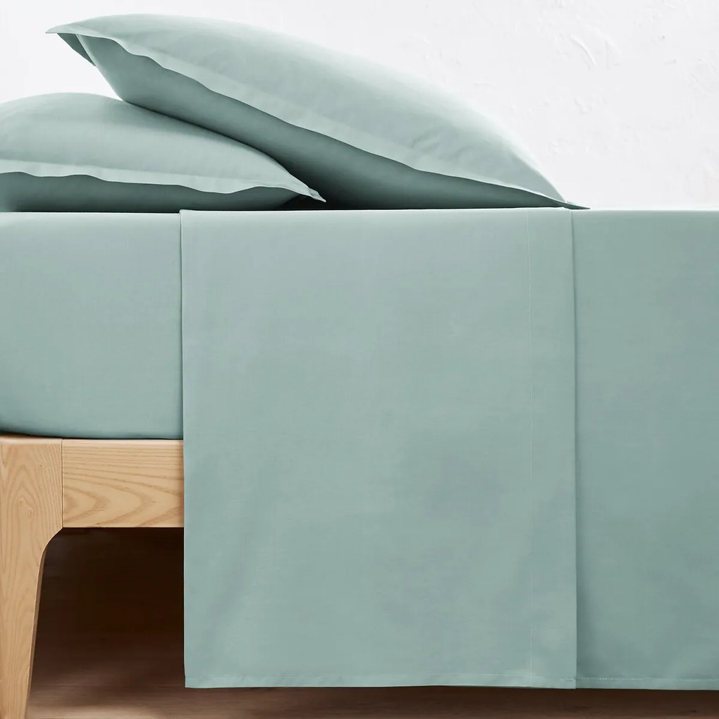 Effen plat laken in perkalkatoen Scenario