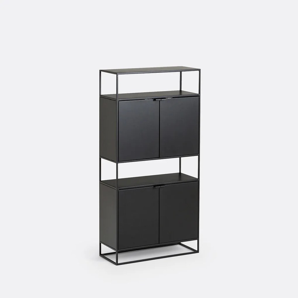 Kast in metaal, 4 deuren, Hiba