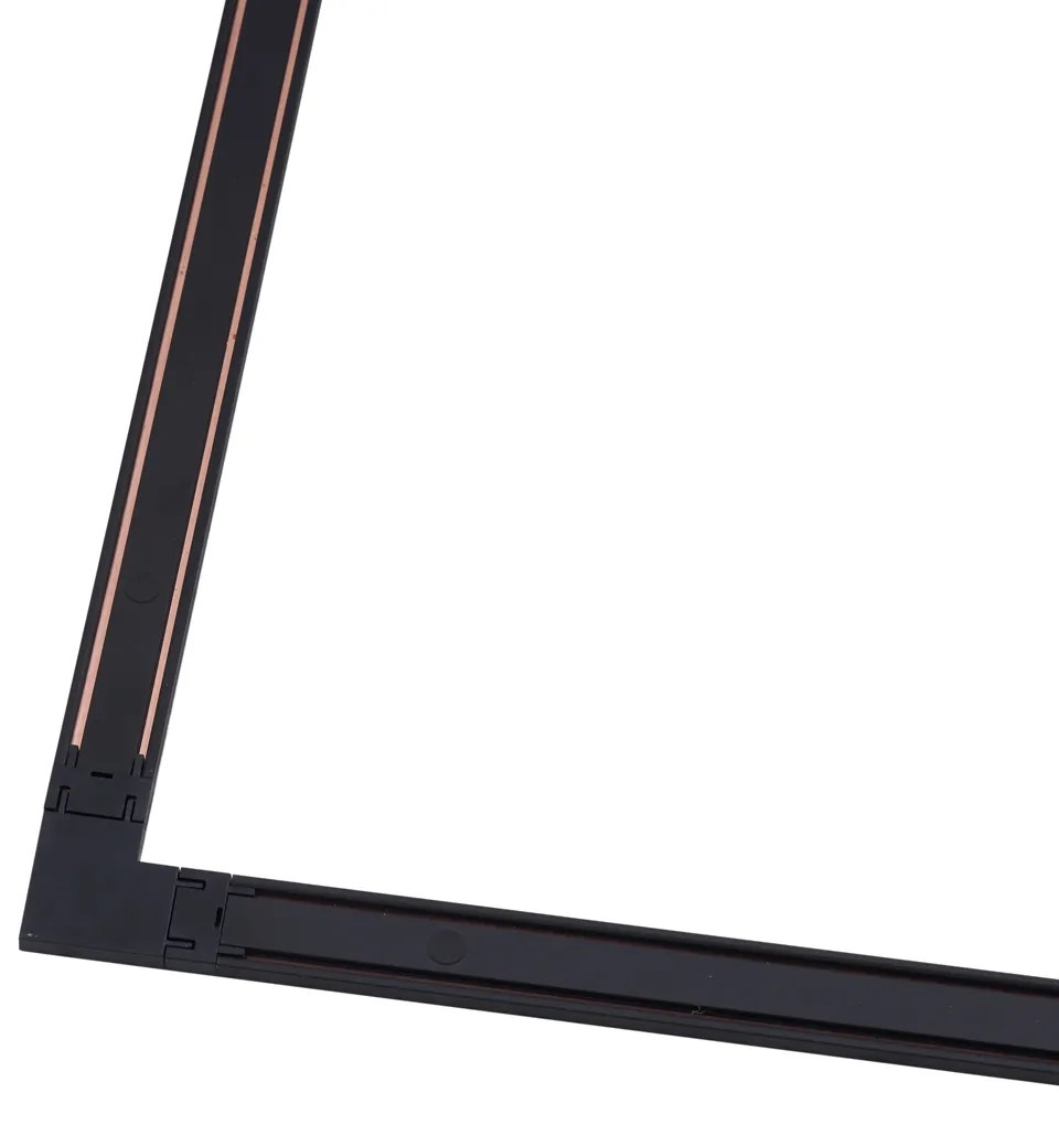 Modern railsysteem zwart 1-fase 1000 cm - Magnetic