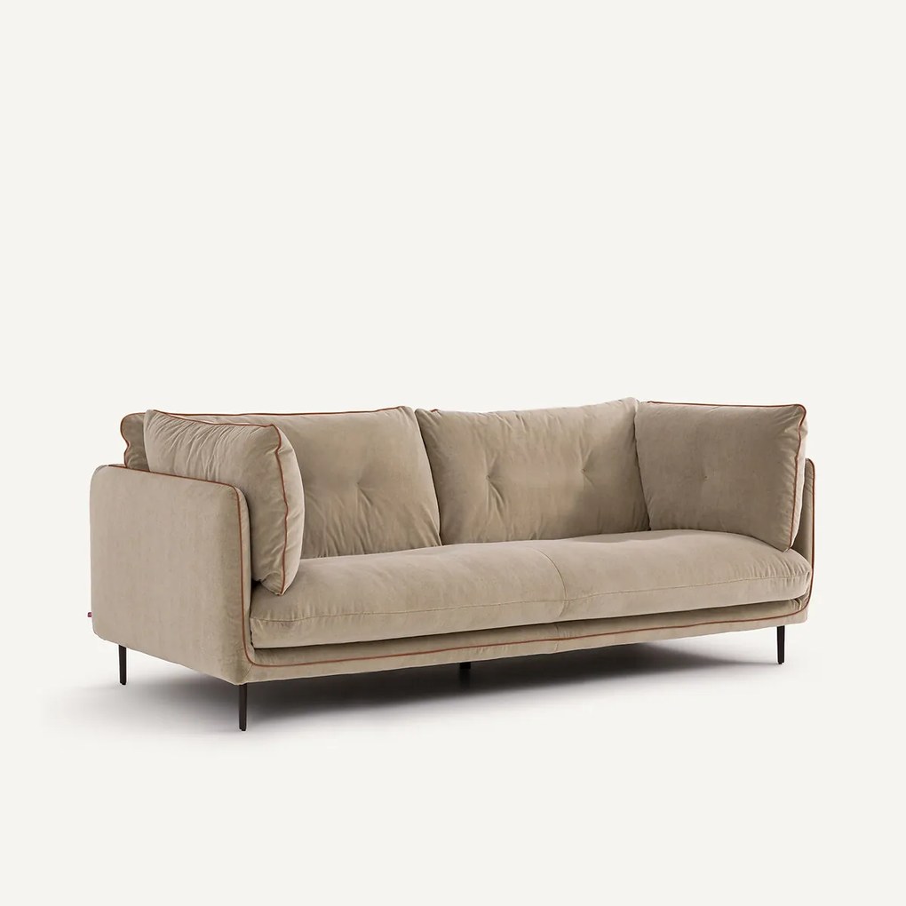 Compacte bank van stonewashed fluweel, BOTERO