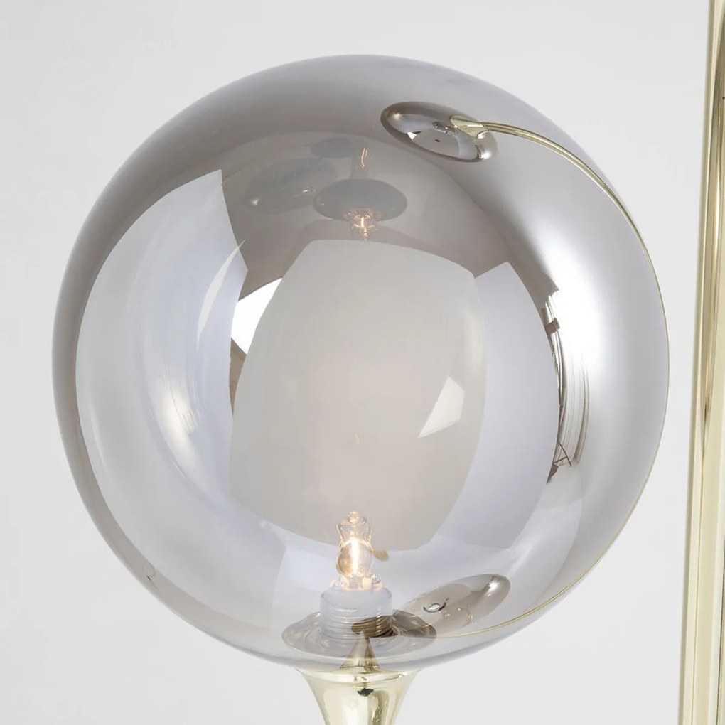 Gouden Vloerlamp Met Glas