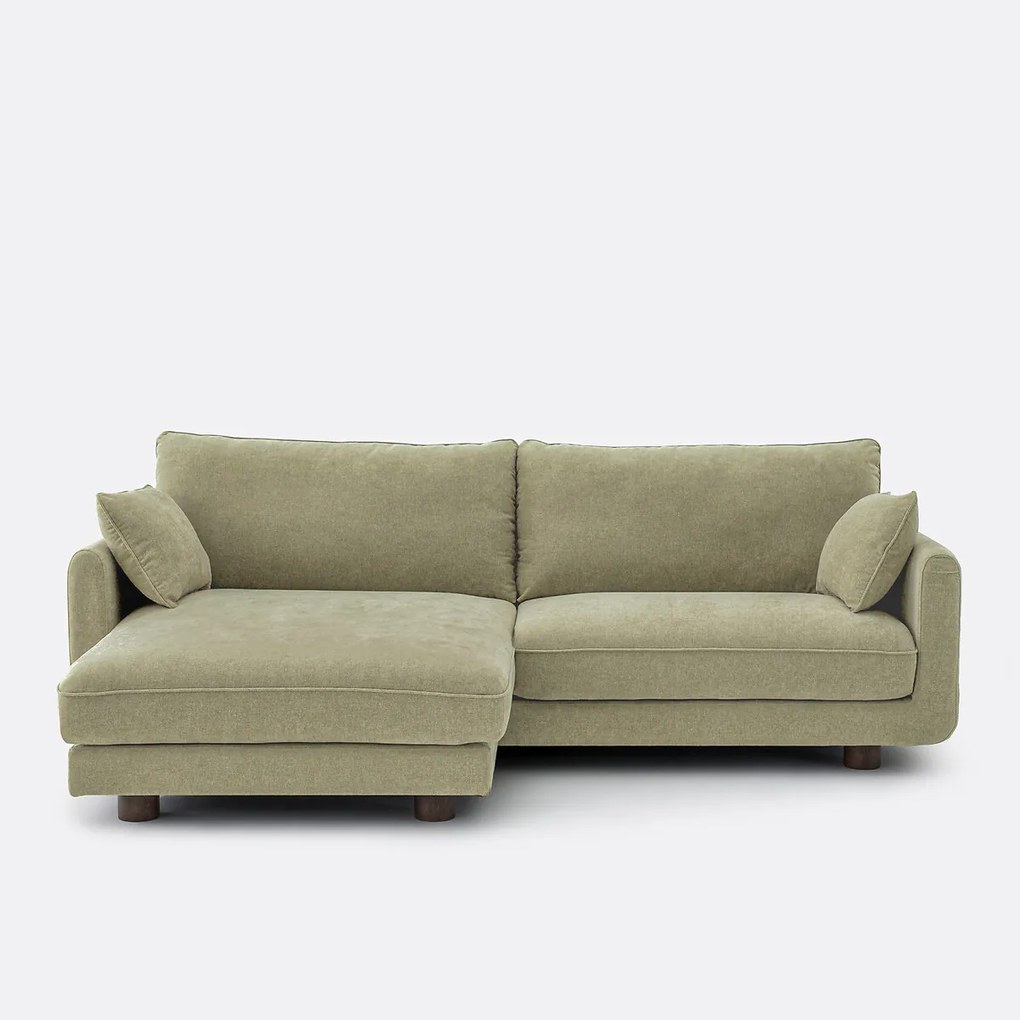 Omkeerbare hoekbank, gemêleerd polyester, EMILIO