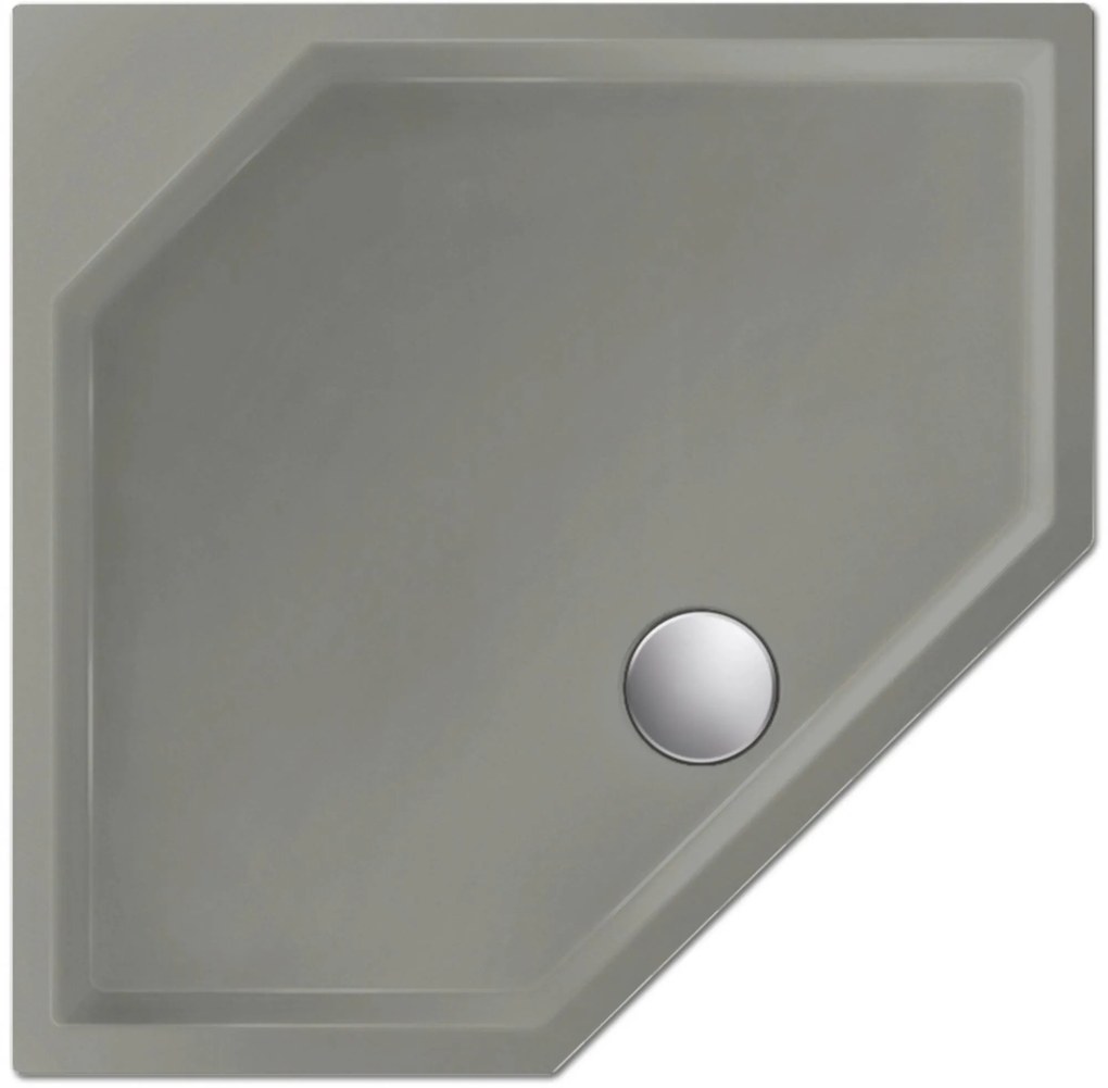 Xenz Marshall Douchebak 90x90x4 cm Cement