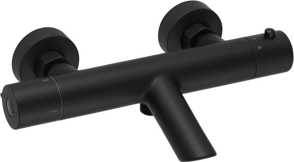 Saqu Eurotrend badkraan thermostatisch mat zwart