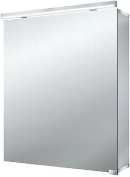 Emco Asis pure spiegelkast 60cmmet deur links en led verlichting aluminium 979705085