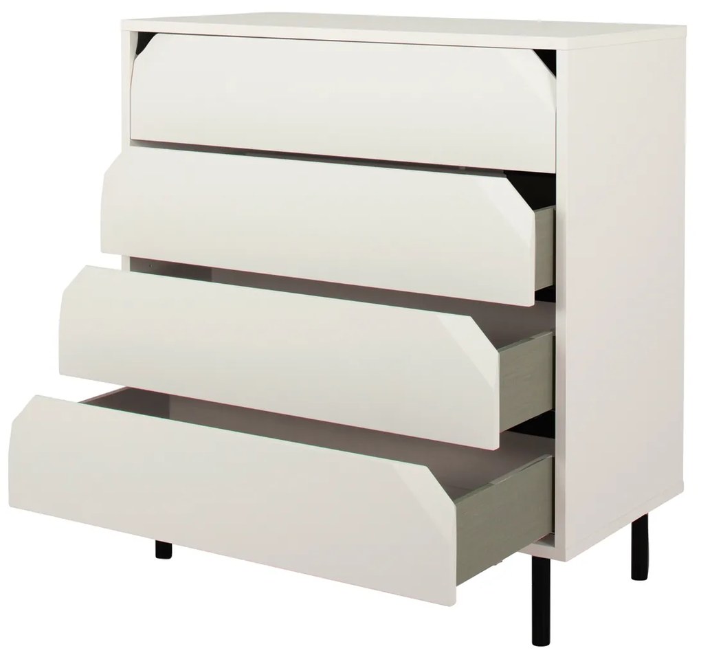 Tenzo Corner Lage Wandkast Wit - 90x43x96cm.
