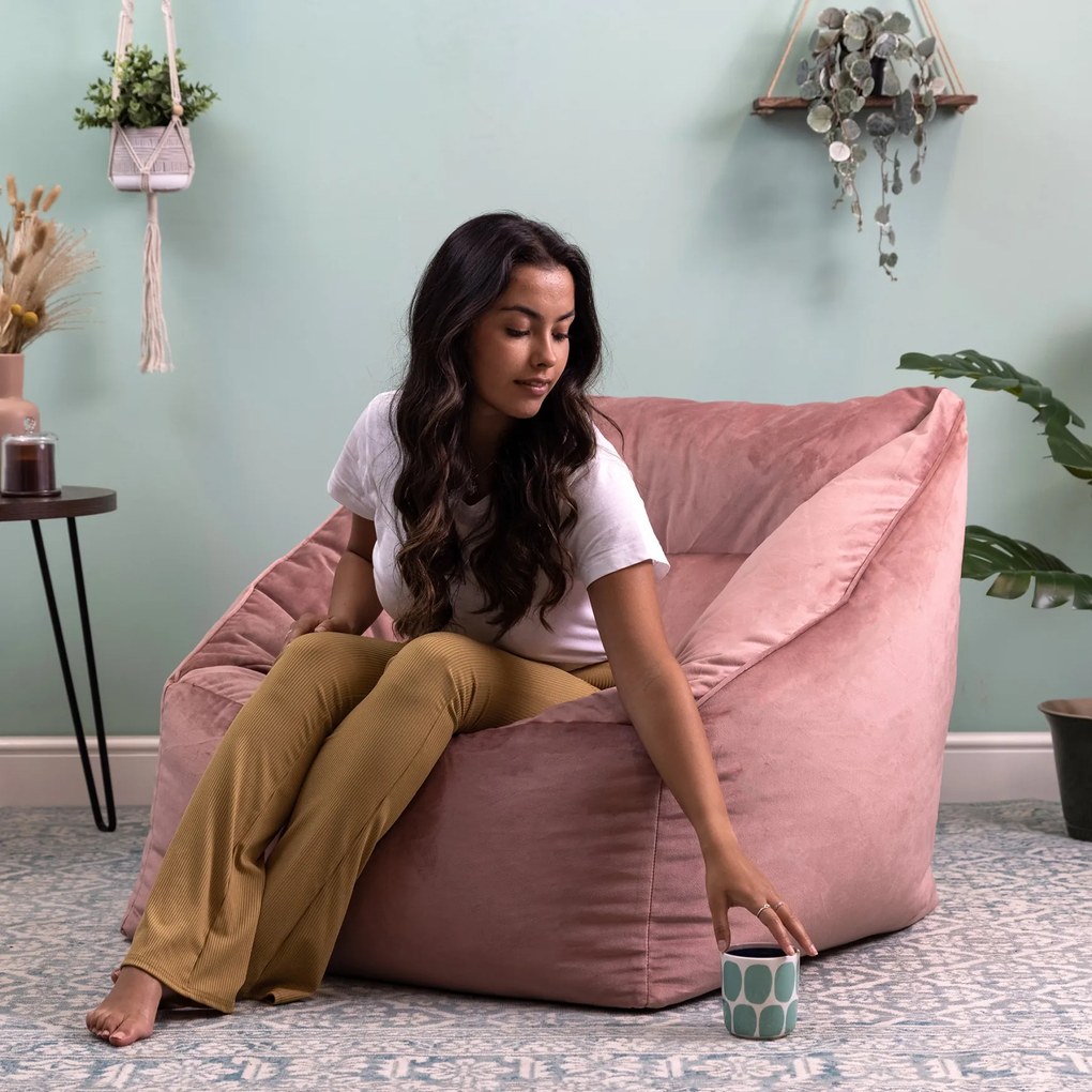 Natalia Zitzak Stoel Velvet - Roze