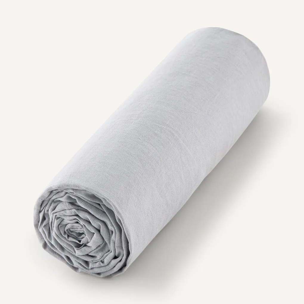 Hoeslaken voor topdekmatras in gewassen linnen, Elina