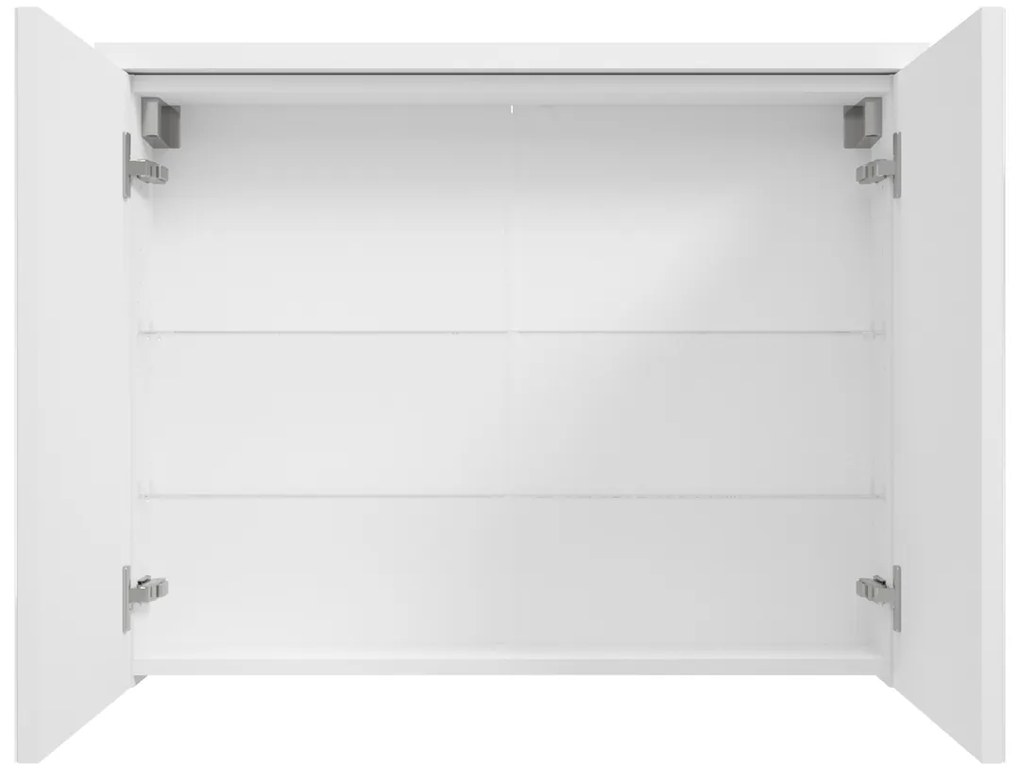 Fontana Basic spiegelkast 80cm met 2 deuren wit mat