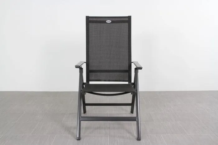 Hartman Napoli/Kings 4-persoons verstelbare tuinset 180x100 cm. - Antraciet